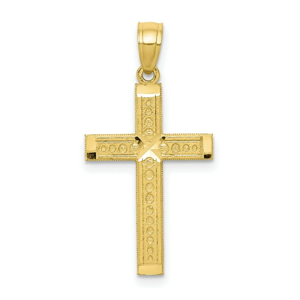 Religious Jewelry 10k Yellow Gold Cross Pendant Religious Jewelry 10k Yellow Gold Cross Pendant